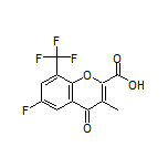 6-Fluoro-3-methyl-4-oxo-8-(trifluoromethyl)-4H-chromene-2-carboxylic Acid