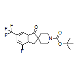 1’-Boc-4-fluoro-1-oxo-6-(trifluoromethyl)-1,3-dihydrospiro[indene-2,4’-piperidine]