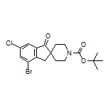 1’-Boc-4-bromo-6-chloro-1-oxo-1,3-dihydrospiro[indene-2,4’-piperidine]
