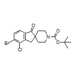 1’-Boc-5-bromo-4-chloro-1-oxo-1,3-dihydrospiro[indene-2,4’-piperidine]