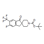 1’-Boc-5-fluoro-1-oxo-6-(trifluoromethyl)-1,3-dihydrospiro[indene-2,4’-piperidine]
