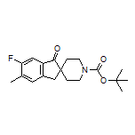 1’-Boc-6-fluoro-5-methyl-1-oxo-1,3-dihydrospiro[indene-2,4’-piperidine]