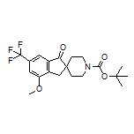 1’-Boc-4-methoxy-1-oxo-6-(trifluoromethyl)-1,3-dihydrospiro[indene-2,4’-piperidine]