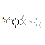 1’-Boc-4-fluoro-1-oxo-6-(trifluoromethoxy)-1,3-dihydrospiro[indene-2,4’-piperidine]
