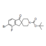 1’-Boc-5-bromo-4-fluoro-1-oxo-1,3-dihydrospiro[indene-2,4’-piperidine]