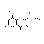 Ethyl 6-Fluoro-8-methoxy-3-methyl-4-oxo-4H-chromene-2-carboxylate
