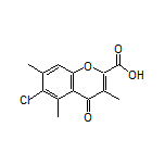 6-Chloro-3,5,7-trimethyl-4-oxo-4H-chromene-2-carboxylic Acid