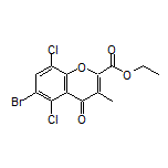 Ethyl 6-Bromo-5,8-dichloro-3-methyl-4-oxo-4H-chromene-2-carboxylate