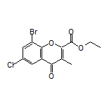 Ethyl 8-Bromo-6-chloro-3-methyl-4-oxo-4H-chromene-2-carboxylate