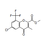 Methyl 6-Chloro-3-methyl-4-oxo-8-(trifluoromethyl)-4H-chromene-2-carboxylate