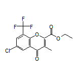 Ethyl 6-Chloro-3-methyl-4-oxo-8-(trifluoromethyl)-4H-chromene-2-carboxylate