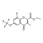 Ethyl 8-Fluoro-3-methyl-4-oxo-6-(trifluoromethoxy)-4H-chromene-2-carboxylate