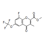 Methyl 8-Fluoro-3-methyl-4-oxo-6-(trifluoromethoxy)-4H-chromene-2-carboxylate