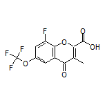 8-Fluoro-3-methyl-4-oxo-6-(trifluoromethoxy)-4H-chromene-2-carboxylic Acid