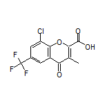 8-Chloro-3-methyl-4-oxo-6-(trifluoromethyl)-4H-chromene-2-carboxylic Acid