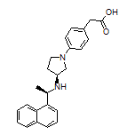 2-[4-[(S)-3-[[(R)-1-(1-Naphthyl)ethyl]amino]-1-pyrrolidinyl]phenyl]acetic Acid