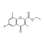 Ethyl 6-Fluoro-8-iodo-3-methyl-4-oxo-4H-chromene-2-carboxylate