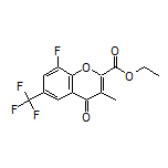 Ethyl 8-Fluoro-3-methyl-4-oxo-6-(trifluoromethyl)-4H-chromene-2-carboxylate