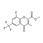 Methyl 8-Fluoro-3-methyl-4-oxo-6-(trifluoromethyl)-4H-chromene-2-carboxylate