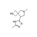 6-Methyl-8-(5-methyl-4H-1,2,4-triazol-3-yl)-2,6-diazaspiro[3.4]octane
