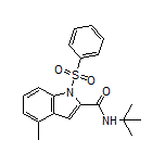 N-(tert-Butyl)-4-methyl-1-(phenylsulfonyl)-1H-indole-2-carboxamide