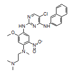 5-Chloro-N2-[4-[[2-(dimethylamino)ethyl](methyl)amino]-2-methoxy-5-nitrophenyl]-N4-(2-naphthyl)pyrimidine-2,4-diamine