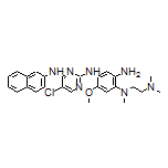 N4-[5-Chloro-4-(2-naphthylamino)-2-pyrimidinyl]-N1-[2-(dimethylamino)ethyl]-5-methoxy-N1-methylbenzene-1,2,4-triamine