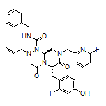 (6S,9aS)-2-Allyl-N-benzyl-6-(2-fluoro-4-hydroxybenzyl)-8-[(6-fluoro-2-pyridyl)methyl]-4,7-dioxooctahydro-1H-pyrazino[2,1-c][1,2,4]triazine-1-carboxamide