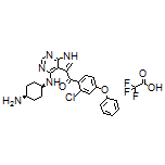 [4-[(cis-4-Aminocyclohexyl)amino]-7H-pyrrolo[2,3-d]pyrimidin-5-yl](2-chloro-4-phenoxyphenyl)methanone Trifluoroacetate