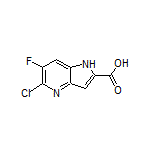 5-Chloro-6-fluoro-4-azaindole-2-carboxylic Acid