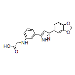 2-[[3-[3-(Benzo[d][1,3]dioxol-5-yl)-5-pyrazolyl]phenyl]amino]acetic Acid