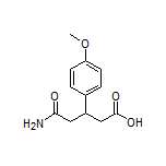 5-Amino-3-(4-methoxyphenyl)-5-oxopentanoic Acid