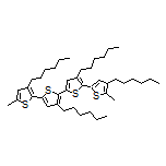 3,4’,4’’,4’’’-Tetrahexyl-5,5’’’-dimethyl-2,2’:5’,2’’:5’’,2’’’-quaterthiophene