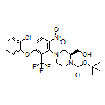 (S)-[1-Boc-4-[3-(2-chlorophenoxy)-6-nitro-2-(trifluoromethyl)phenyl]-2-piperazinyl]methanol