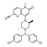 8-[(2S,5R)-4-[Bis(4-Chlorophenyl)methyl]-2,5-dimethyl-1-piperazinyl]-5-methyl-6-oxo-5,6-dihydro-1,5-naphthyridine-2-carbonitrile