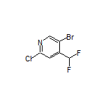 5-Bromo-2-chloro-4-(difluoromethyl)pyridine