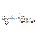2-[2-[2-(Boc-amino)-6-oxo-1,6-dihydro-5-pyrimidinyl]-N-[2-(Fmoc-amino)ethyl]acetamido]acetic Acid