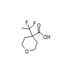4-(1,1-Difluoroethyl)tetrahydro-2H-pyran-4-carboxylic Acid