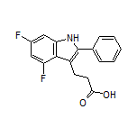 3-(4,6-Difluoro-2-phenyl-3-indolyl)propanoic Acid