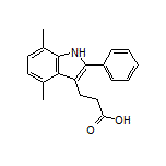 3-(4,7-Dimethyl-2-phenyl-3-indolyl)propanoic Acid