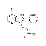 3-(7-Fluoro-2-phenyl-3-indolyl)propanoic Acid