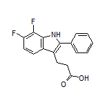 3-(6,7-Difluoro-2-phenyl-3-indolyl)propanoic Acid