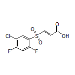 (E)-3-[(5-Chloro-2,4-difluorophenyl)sulfonyl]acrylic Acid
