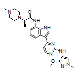 (R)-N-[3-[2-[(3-Methoxy-1-methyl-4-pyrazolyl)amino]-4-pyrimidinyl]-7-indolyl]-2-(4-methyl-1-piperazinyl)propanamide