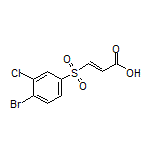 (E)-3-[(4-Bromo-3-chlorophenyl)sulfonyl]acrylic Acid
