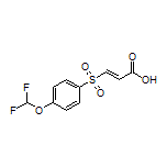 (E)-3-[[4-(Difluoromethoxy)phenyl]sulfonyl]acrylic Acid