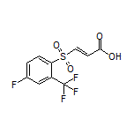 (E)-3-[[4-Fluoro-2-(trifluoromethyl)phenyl]sulfonyl]acrylic Acid