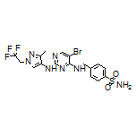 4-[[[5-Bromo-2-[[3-methyl-1-(2,2,2-trifluoroethyl)-4-pyrazolyl]amino]-4-pyrimidinyl]amino]methyl]benzenesulfonamide