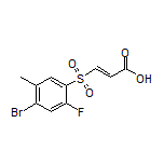 (E)-3-[(4-Bromo-2-fluoro-5-methylphenyl)sulfonyl]acrylic Acid