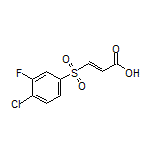 (E)-3-[(4-Chloro-3-fluorophenyl)sulfonyl]acrylic Acid